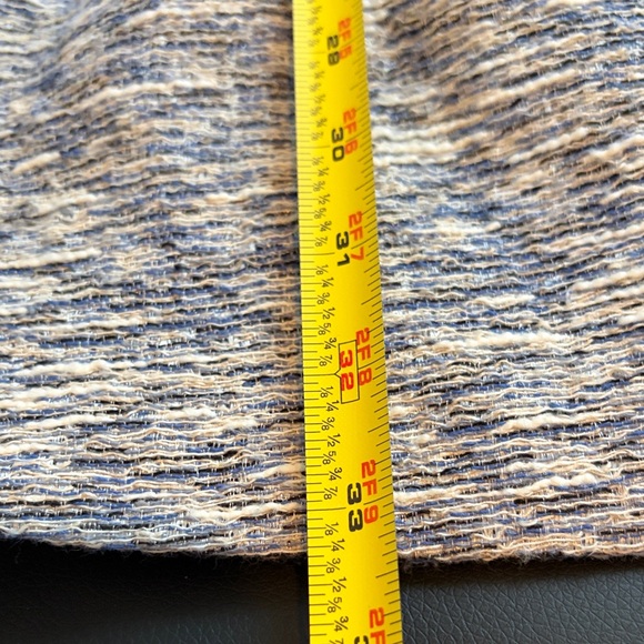 Zara Gray and Blue Textured Mini Dress small - Picture 14 of 16